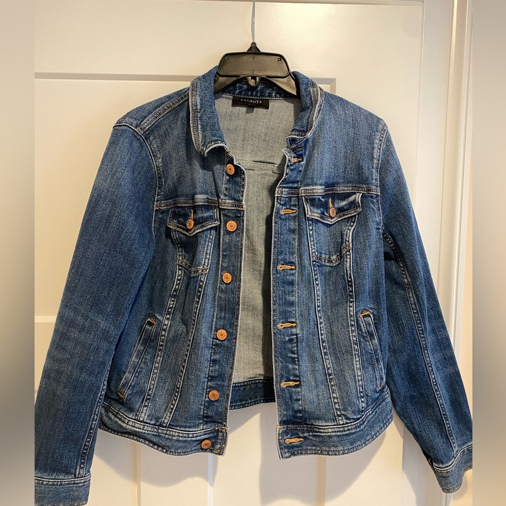 Denim Jacket with Button Details
